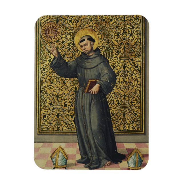 Saint Bernardino von Siena Magnet (Vertikal)