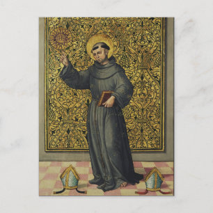 Saint Bernardino von Siena Postkarte