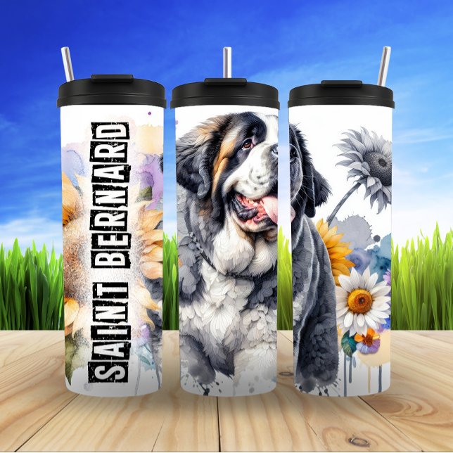 Saint Bernard's Sunny Charm Thermosbecher (Von Creator hochgeladen)
