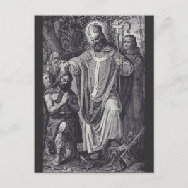 Saint Boniface Englischer Benediktinermönch Feiertagspostkarte