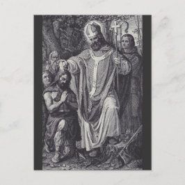 Saint Boniface Englischer Benediktinermönch Feiertagspostkarte