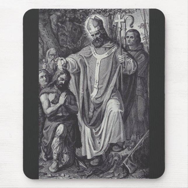 Saint Boniface Englischer Benediktinermönch Mousepad (Vorne)