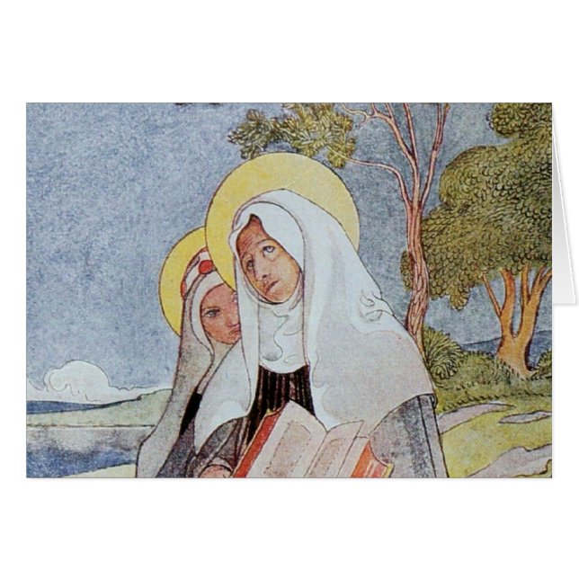 Saint Bridget und Deer (Vorderseite (Horizontal))