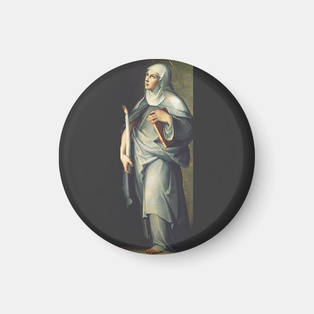 Saint Bridget von Schweden Magnet (Vorne)