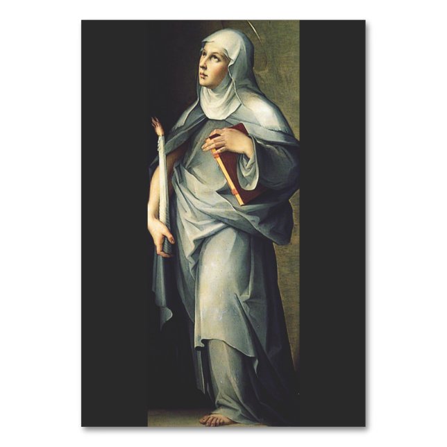 Saint Bridget von Schweden Tischnummer (Vorderseite)