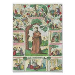 Saint Brigid von Irland Fotodruck