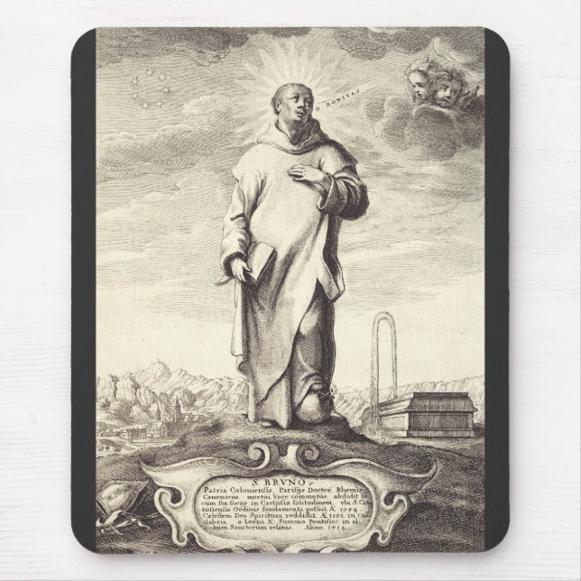 Saint Bruno von Köln Mousepad (Vorne)