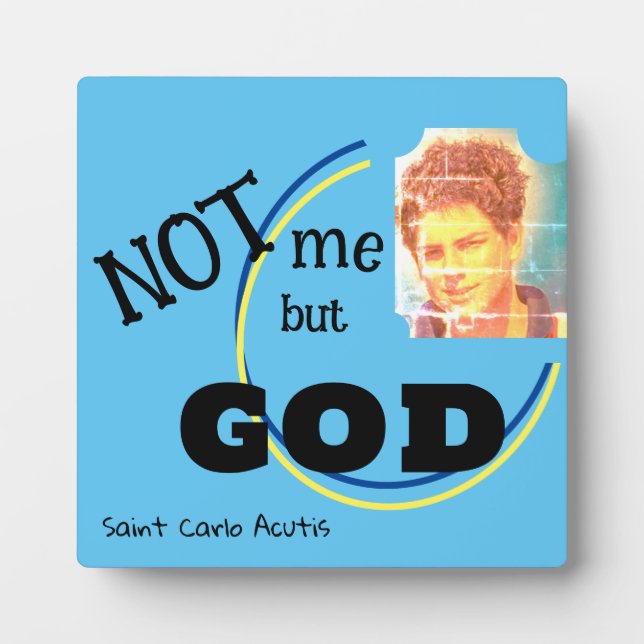 Saint Carlo Acutis Fotoplatte (Vorderseite)