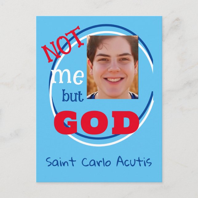 Saint Carlo Acutis  Postkarte (Vorderseite)
