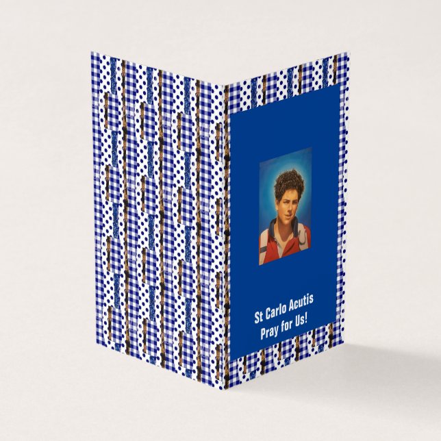 Saint Carlo Acutis Prayer Card  (Vorderseite)