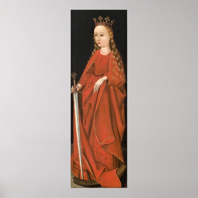 Saint Catherine - Starck Triptych Fine Art Poster (Vorne)