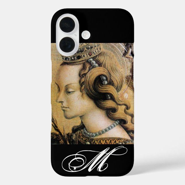 Saint Catherine von Alexandria Monogram Case-Mate iPhone Hülle (Rückseite)