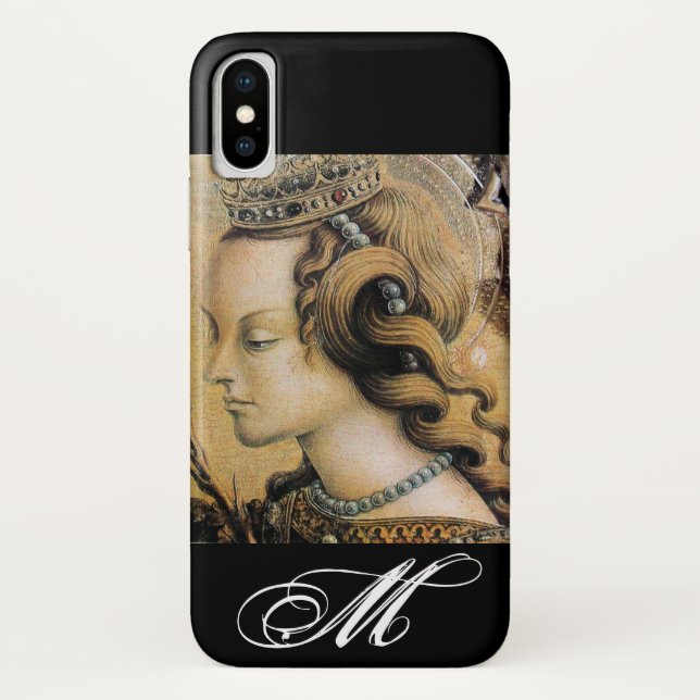 Saint Catherine von Alexandria Monogram Case-Mate iPhone Hülle (Rückseite)