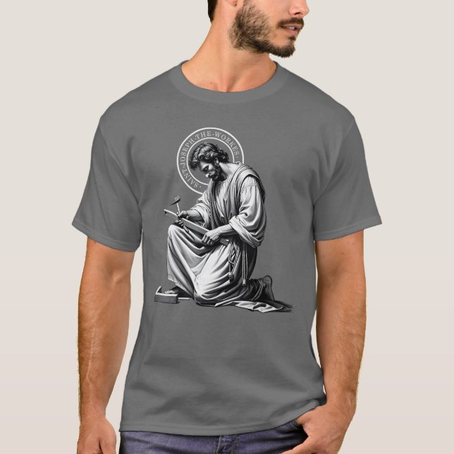 Saint Catholic Church St Josephhe Worker Jesus Fat T-Shirt (Vorderseite)