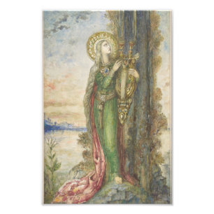 Saint Cecilia by Gustav Moreau Fotodruck