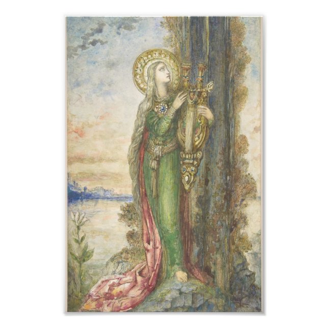 Saint Cecilia by Gustav Moreau Fotodruck (Vorne)