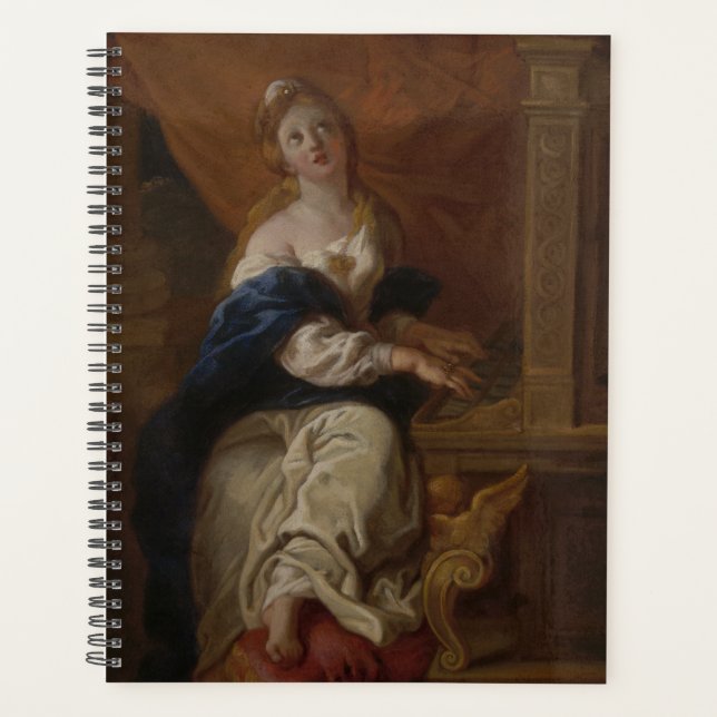Saint Cecilia | c.1700 (Öl auf Papier) Planer (Vorderseite)