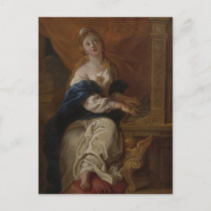 Saint Cecilia c.1700 (Öl auf Papier) Postkarte