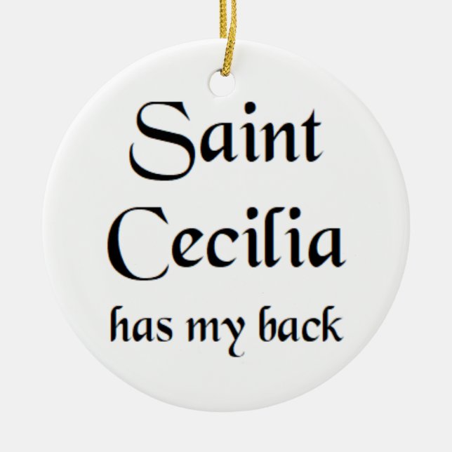 saint cecilia coffee mug keramik ornament (Vorne)