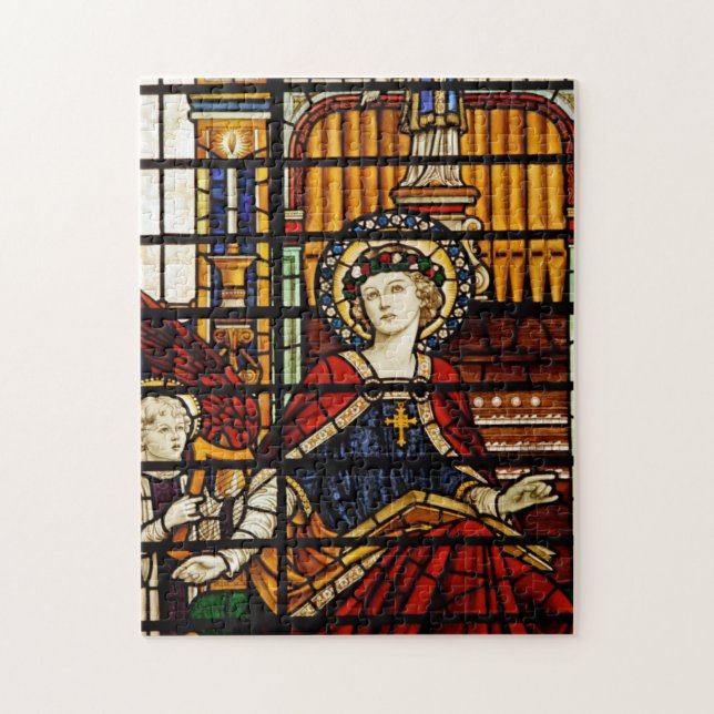 Saint Cecilia Festglas Puzzle (Vertikal)