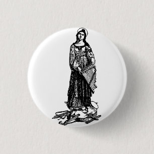 Saint Cecilia mit Geige von Raphael Button