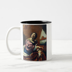 Saint Cecilia Premium "Himmlisches Konzert" Kunstd Zweifarbige Tasse