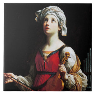 Saint Cecilia (St. Cecilia), Guido Reni Fliese