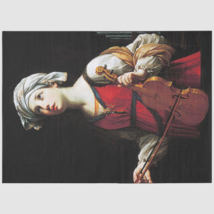 Saint Cecilia (St. Cecilia), Guido Reni Seidenpapier