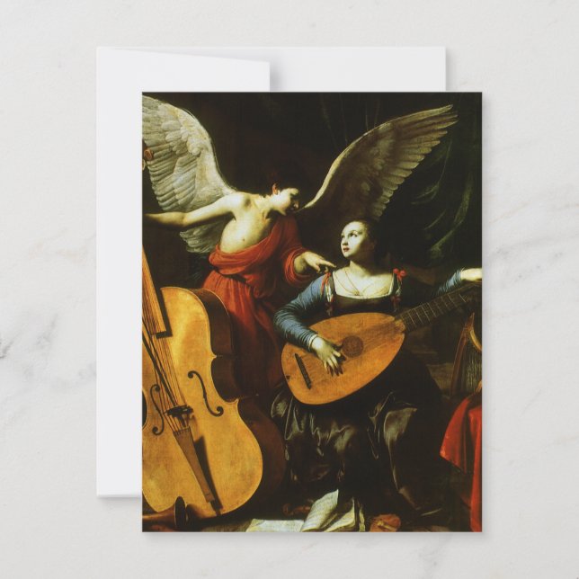 Saint Cecilia und Angel von Carlo Saraceni (Vorderseite)