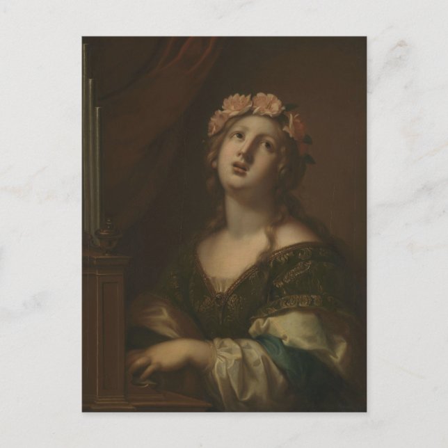 Saint Cecilia von Anonymous Postkarte (Vorderseite)