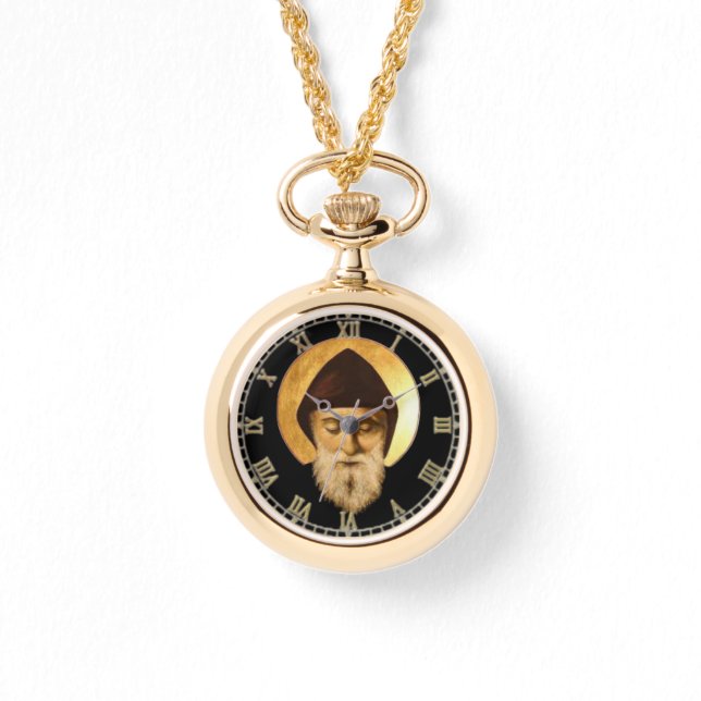 Saint Charbel (Sharbel) Makhlouf Maronite Rite Armbanduhr (Vorderseite)
