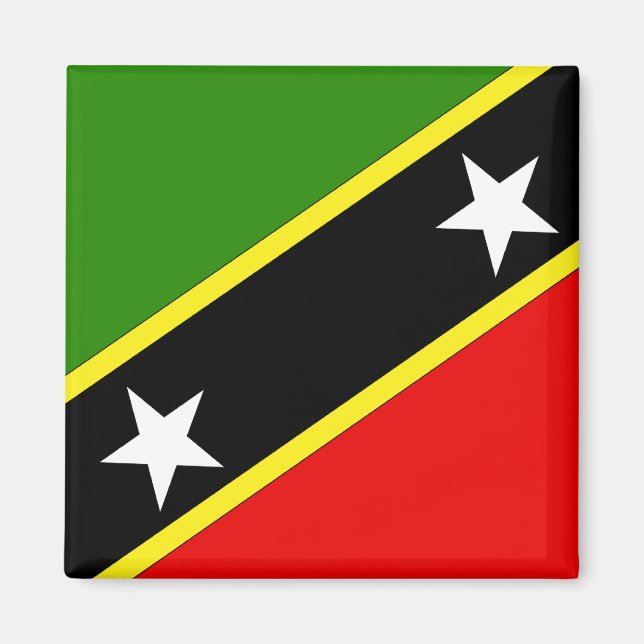 Saint Christopher Nevis Flag Magnet (Vorne)