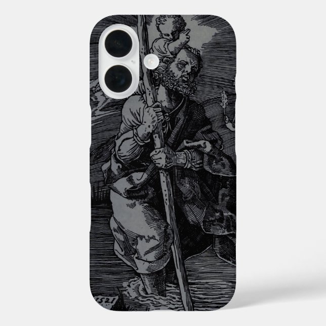 Saint Christopher, verehrt von Christen Case-Mate iPhone Hülle (Rückseite)