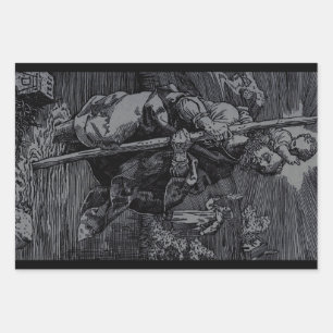 Saint Christopher, verehrt von Christen Geschenkpapier Set