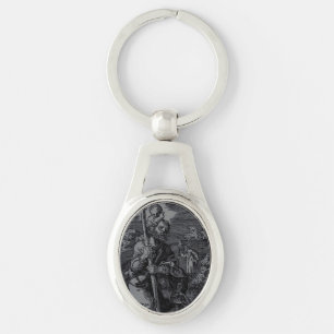 Saint Christopher, verehrt von Christen Schlüsselanhänger