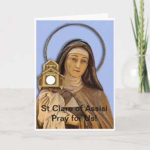 Saint Clare Assisi Card Karte