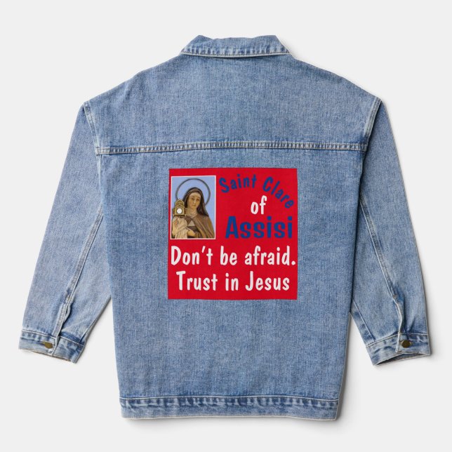 Saint Clare Assisi Jeansjacke (Rückseite)