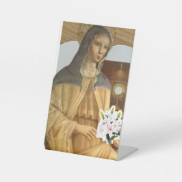 Saint Clare of Assisi Sockelschild