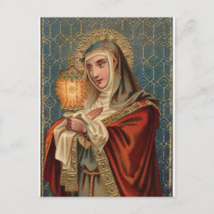 Saint Clare von Assisi Postkarte