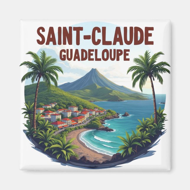 SAINT-CLAUDE GUADELOUPE MAGNET (Vorne)