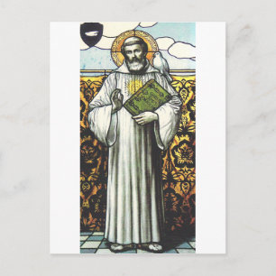 Saint Columbanus, irischer Missionar Postkarte