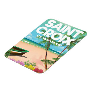 Saint Croix, Amerikanische Jungferninseln Reisepla Magnet