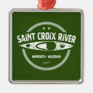 Saint Croix Fluss Minnesota Wisconsin Kayaking Ornament Aus Metall