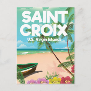 Saint Croix, U.S. Jungfrau Islands Reiseplakat Postkarte