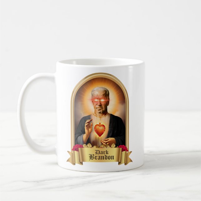 Saint Dark Brandon Gebet Candle Kaffeetasse (Links)