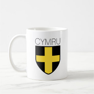 Saint David Abzeichen (Wales/Cymru) Kaffeetasse
