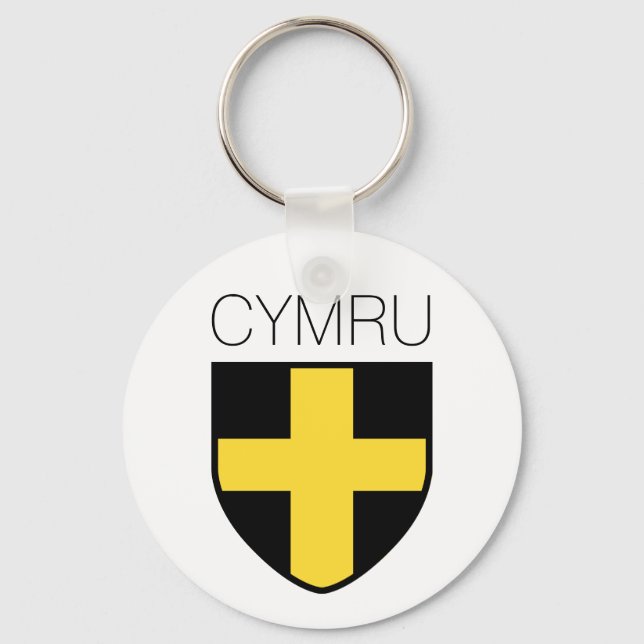Saint David Abzeichen (Wales/Cymru) Schlüsselanhänger (Vorderseite)