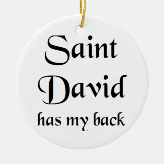 saint david keramik ornament (Vorne)