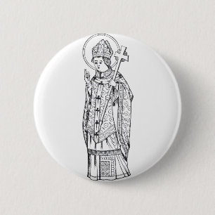 Saint Deiniol Abbot und Bischof Button