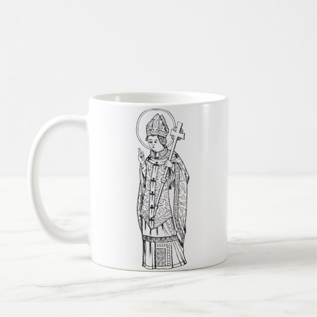 Saint Deiniol Abbot und Bischof Kaffeetasse (Links)